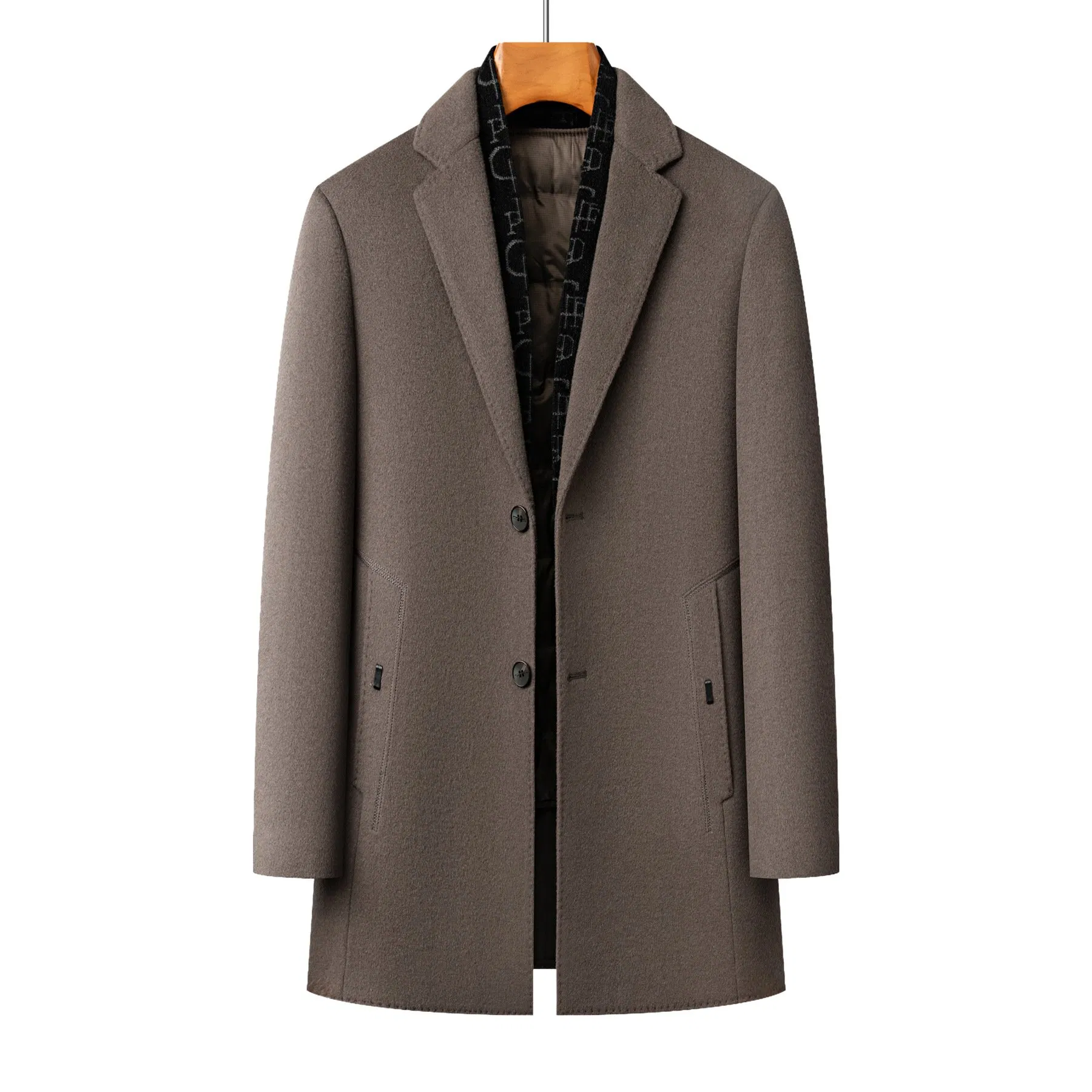 Men's Korean Fashion Denim Suit Jacket with Tailored Fit and Contrast Topstitching Men's Korean Version of Denim Outer Wear