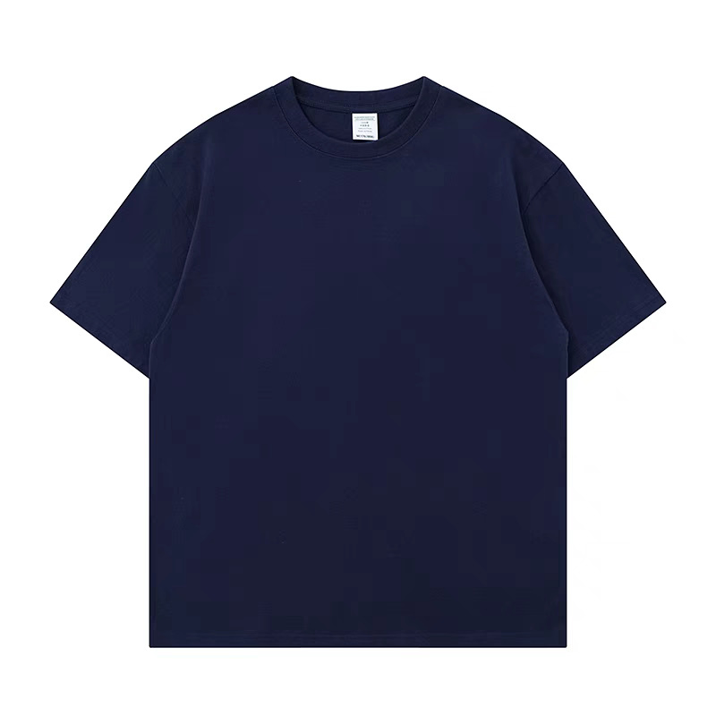 1688 China Factory Summer 400GSM 100% Cotton Blank Oversized T-Shirt Customized Embroidery Printing Graphic Logo Boxy Plain Basic T Shirt