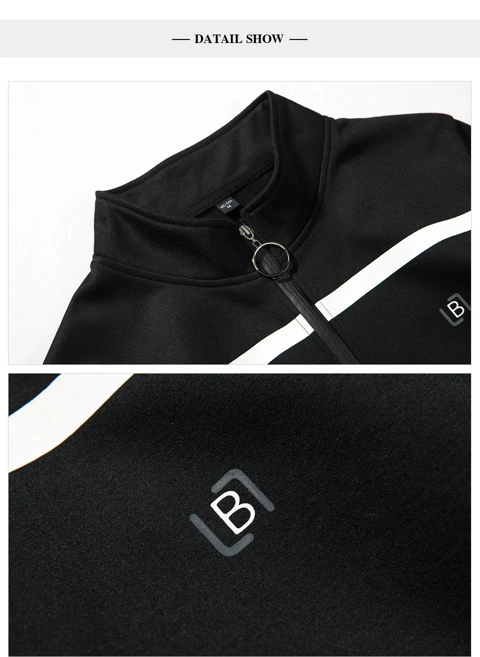 Men's Casual Suit 100% Cotton Warm Fleece Stand Collar Zipper Outdoor Daily Wear Men's Jogging Suit Sports Tracksuit