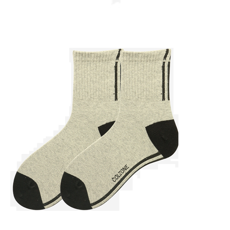 Black Youth Hosiery for Comfortable Foot Wear Breathable Youth Socks Soft and Stretchy Cotton Socks