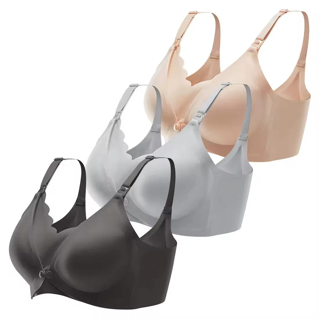 Lady High Quality Custom Women Breastfeeding Clothes Breathable Comfortable Basic Maternity Nursing Bra Extra Plus Size Solid Color Nursing Bras