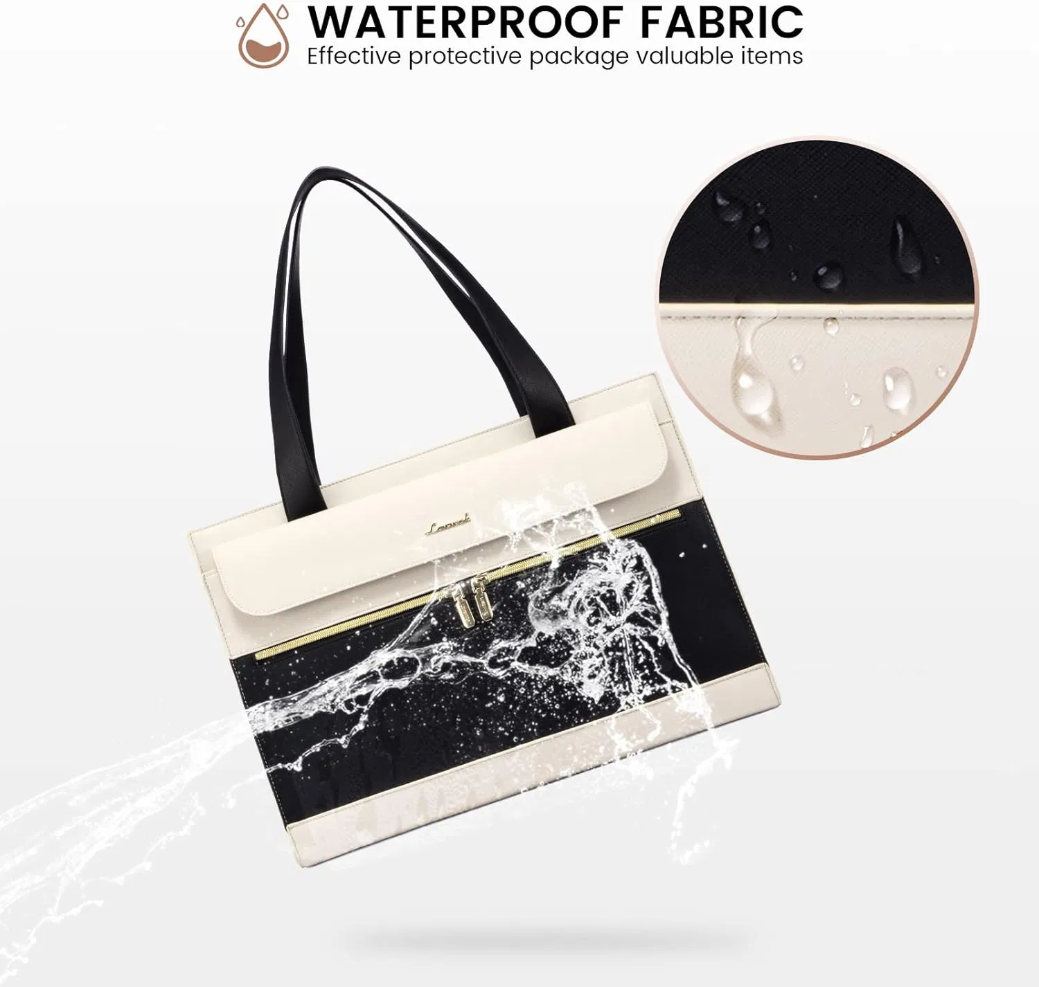 Spacious Nylon Work Tote Handbag