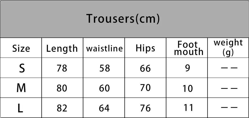 Size Chart 3