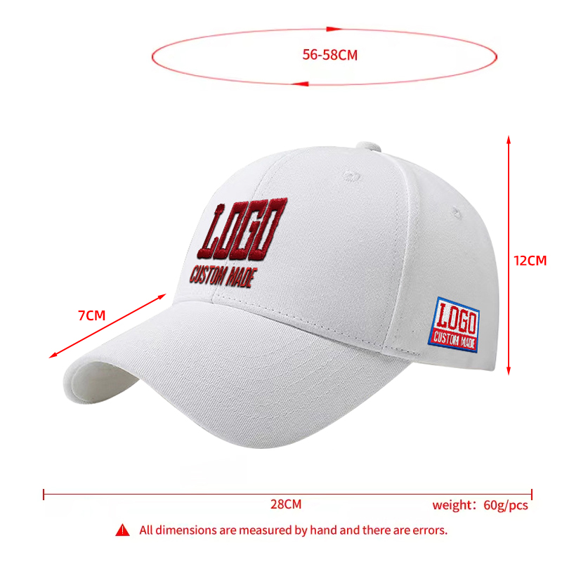 Wholesale Fashion Embroidery Baseball Cap Multi-Color Unisex Cap Hat with Custom Logo