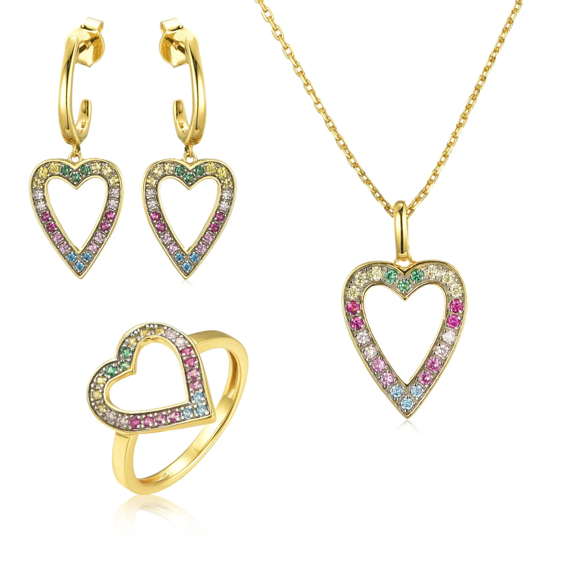 New Heart Fashion Trendy 925 Sterling Silver Jewelry