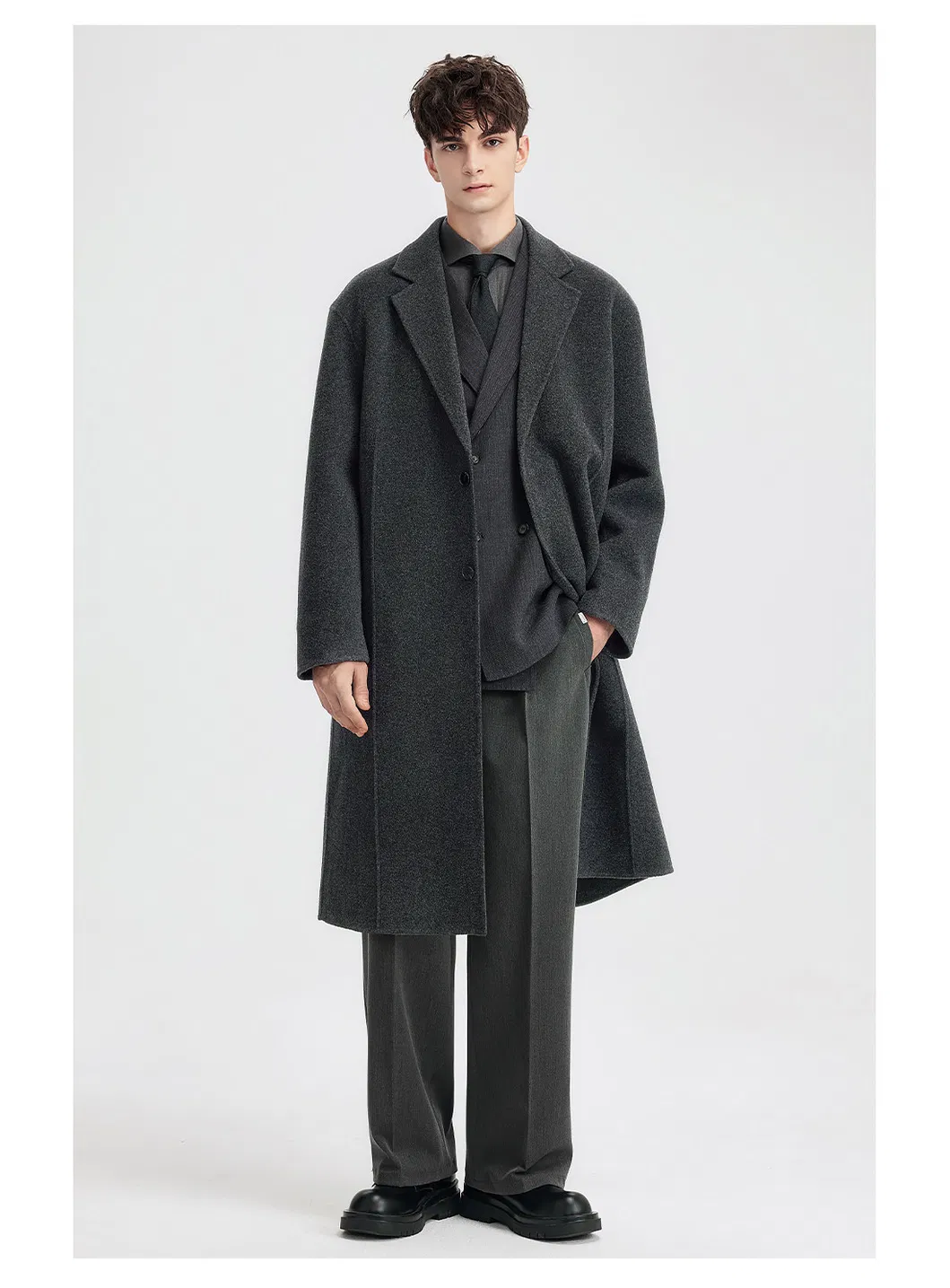 Formal Men's Wool Coat