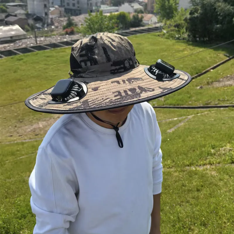 Solar Fan Hat Outdoor Use