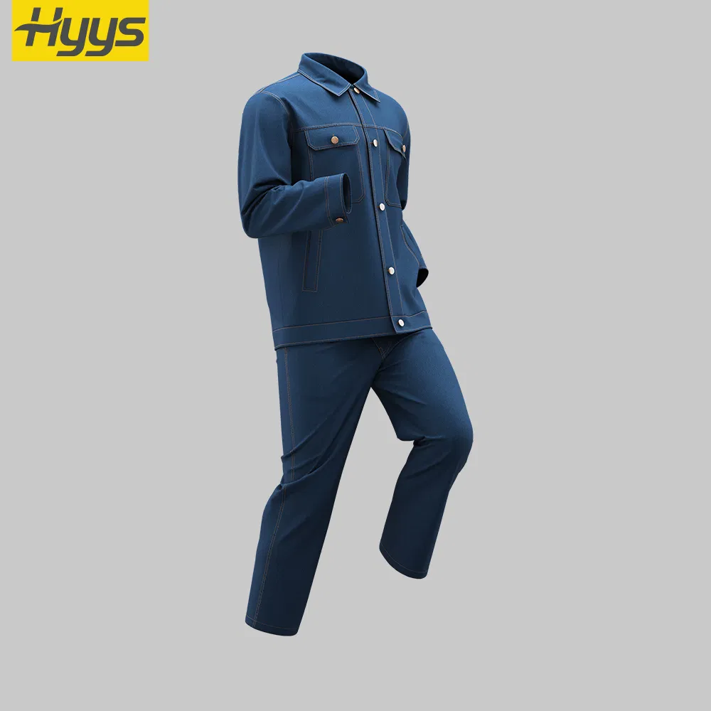Facrory Custom Jeans Wear Resistant Work Uniforms for Men Cowboy Workwear Denim Work Clothes