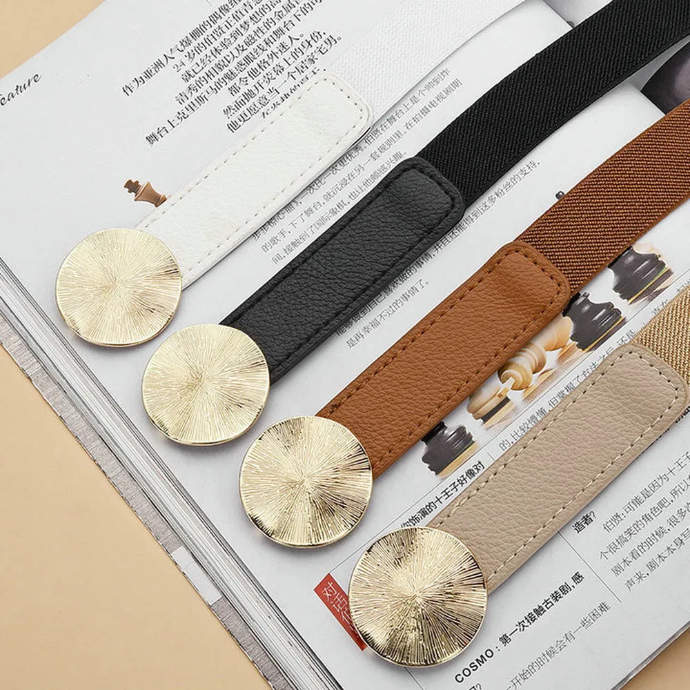 Fold Resistant Not Easily Cracked Lady PU Waist Belt for Workwear