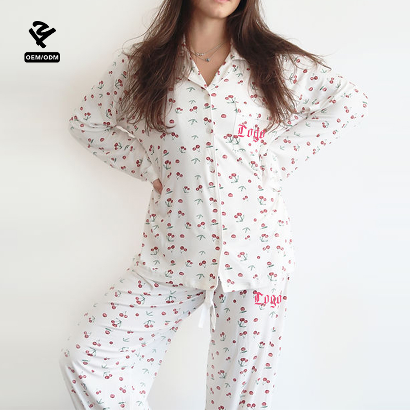 Cozy Women's Cotton Bamboo Modal Pajamas Comfortable Two Piece Loungewear