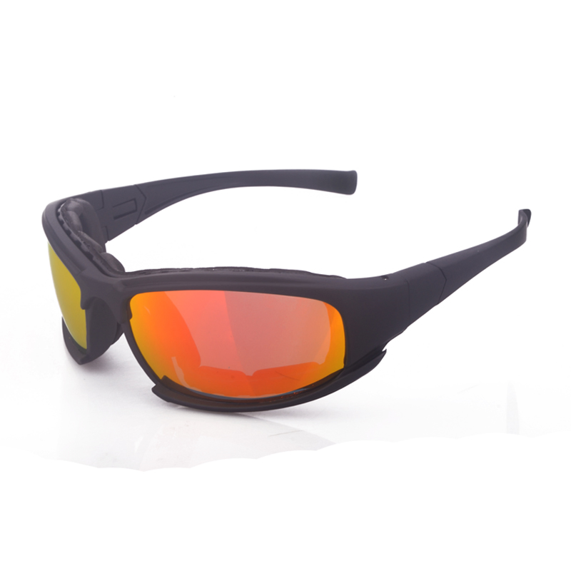 New Fashion Bullet Proof 4 Lens Custom Plastic PC Lens Sport Tactical Combat Ballistic Sunglasses X7 Tactical Eyewear