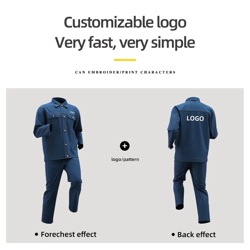 Facrory Custom Jeans Wear Resistant Work Uniforms for Men Cowboy Workwear Denim Work Clothes
