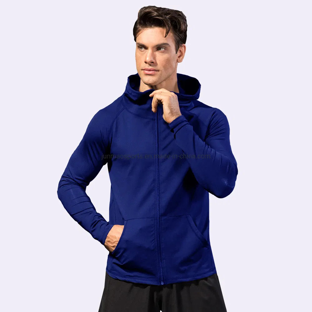 Autumn Thickened Sports Coat Fitness Running Training Long Sleeve Zipper Jacket Casual Hoodie Quick Dry Wear