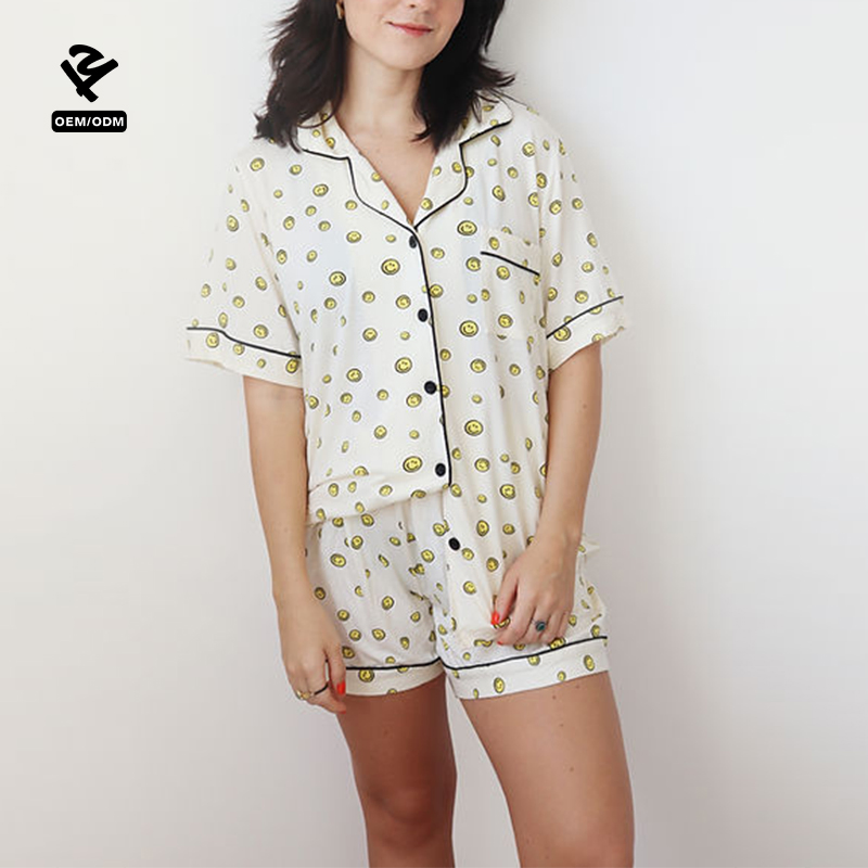 Cozy Bamboo Modal Cotton Pajamas Soft Womens Two Piece Loungewear