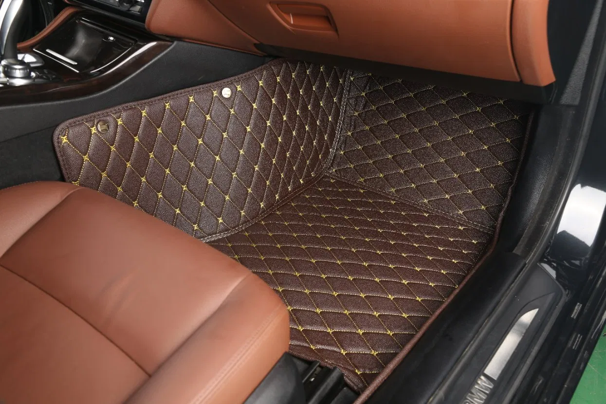 Car Accessories for Women Car Accessories Luxury Double Layer with Coil Mat Hand Sewing Leather Customize Factory Wholesale 7D Car Mats Sengar Brand