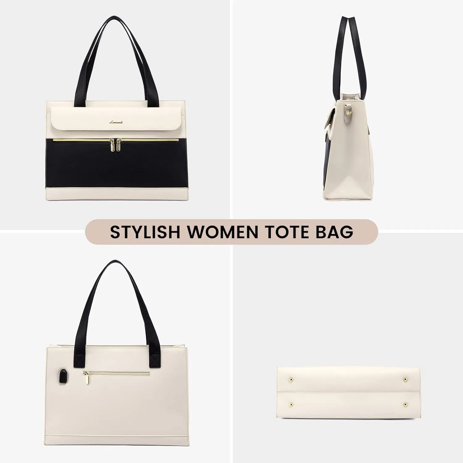 Spacious Nylon Work Tote Handbag