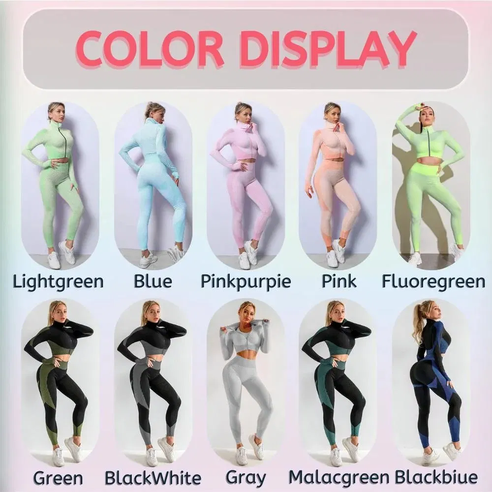 Wholesale 3 PCS Yoga Suit Set Women Training Activewear Sports Wear Gym Workout Wear Leggings Bra Sportswear Set Clothing