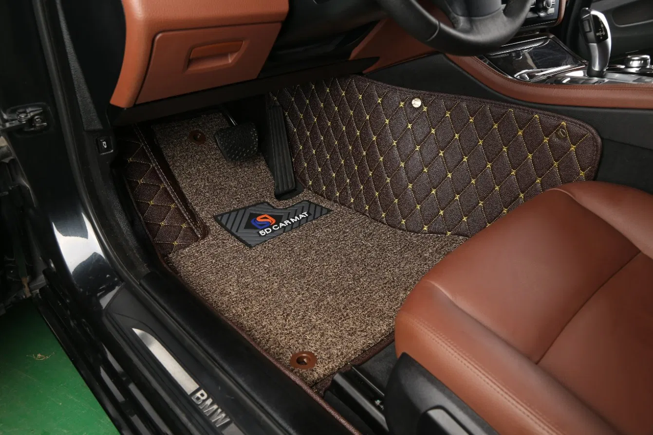 Car Accessories for Women Car Accessories Luxury Double Layer with Coil Mat Hand Sewing Leather Customize Factory Wholesale 7D Car Mats Sengar Brand