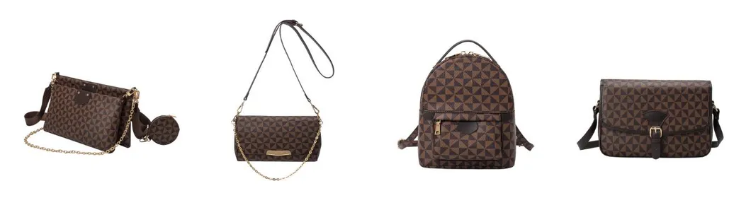 Vintage Floral Printing Shell Leather Bag Totes