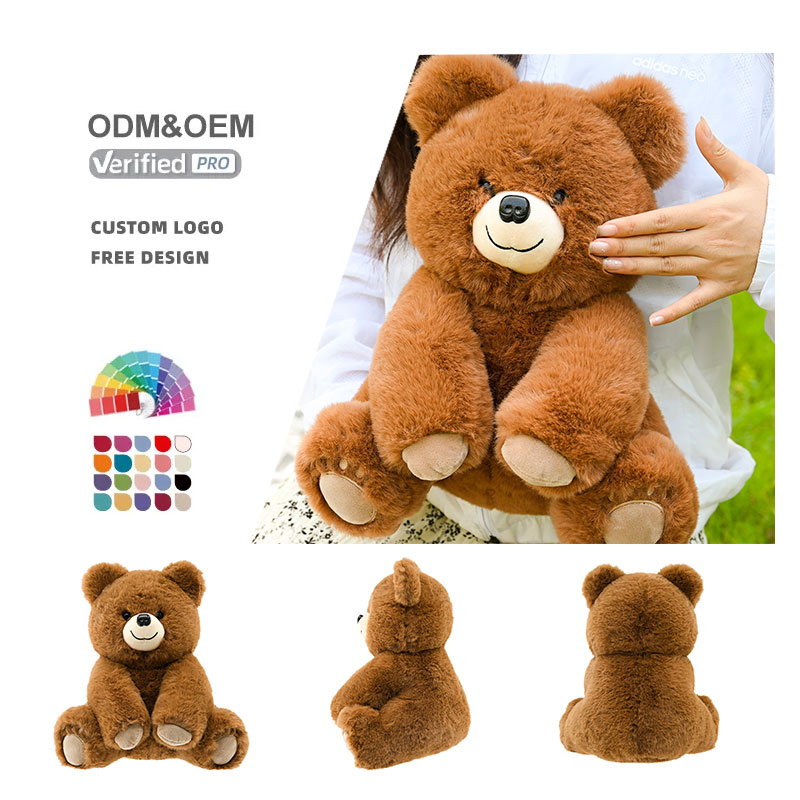 Fashion Big Size Brown Teddy Bear Plush Toy for Couch Sofa Office Bed Kids Gift Custom Bear Soft Stuffed Animal Toy