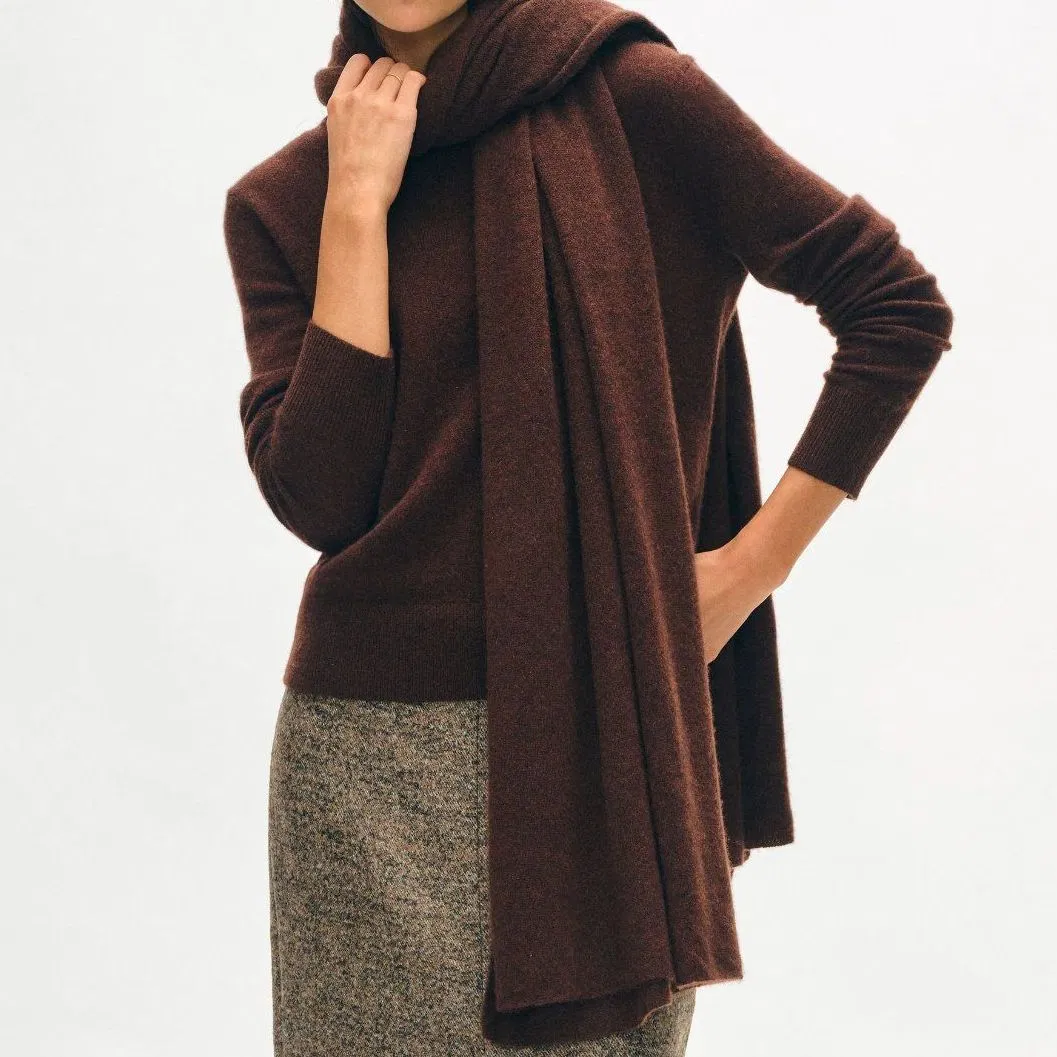 100% Cashmere Knitted Ladies &amp; Men Fashion Long Scarf Shawl