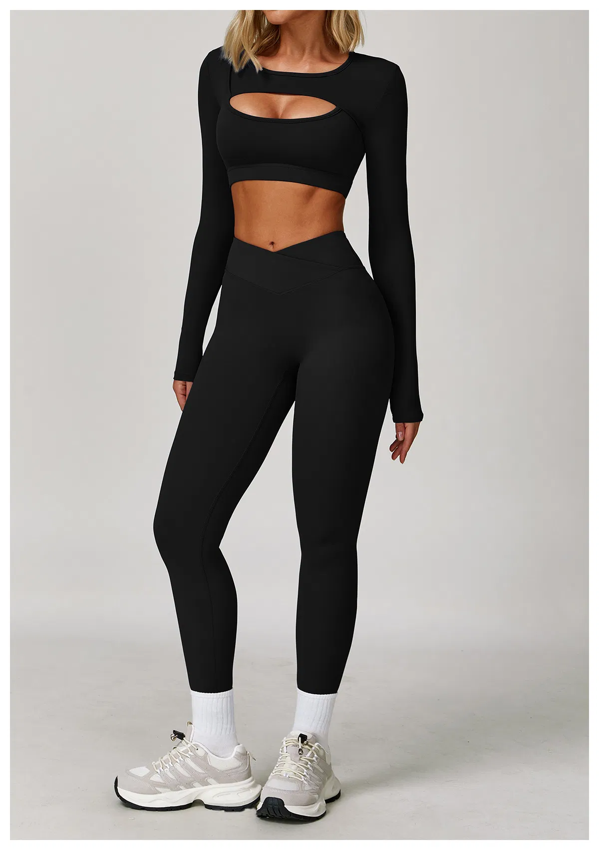 Custom Logo High-Quality Woman Activewear Yoga Gym Sports Wear Clothing Set