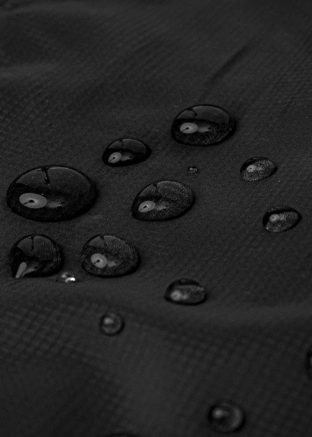 Black Smart Foldable Ultra Light Windproof Parka Jacket Outerwear