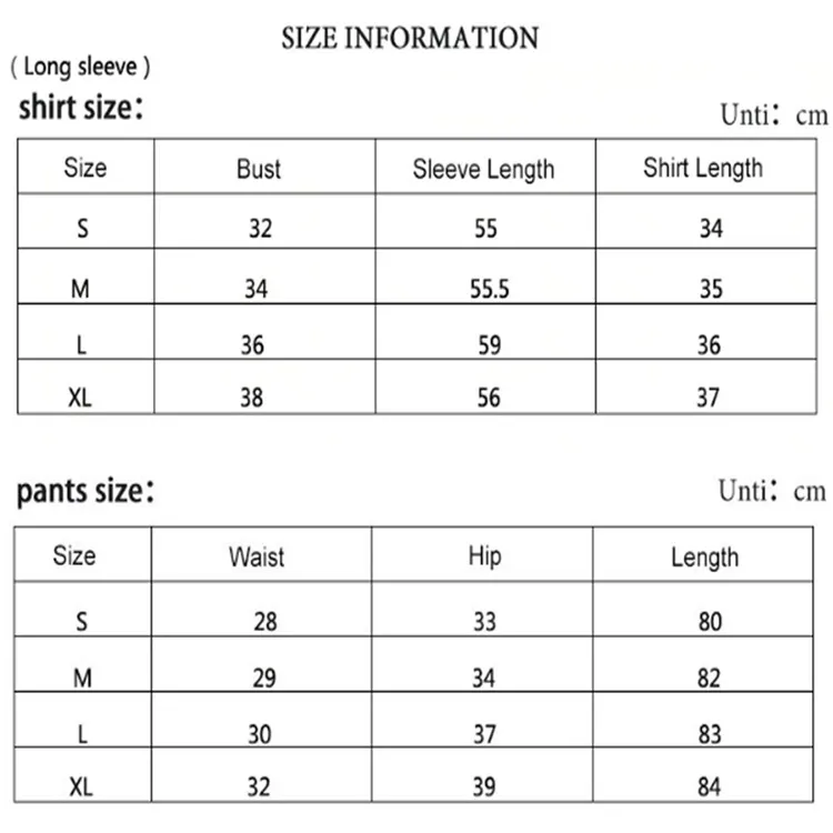 Size Chart/Fit