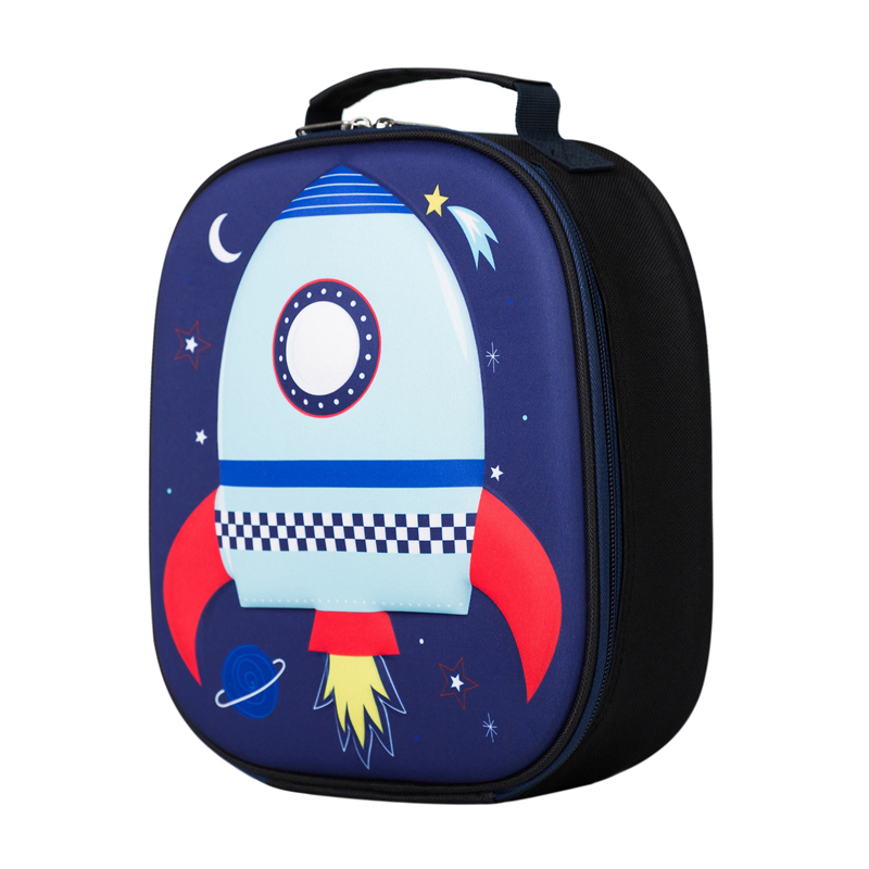 Fashion Insulated EVA Hard Shell Engraved Cartoon Thermal Girls Unicorn Insulated Lunch Bag for Children Kids