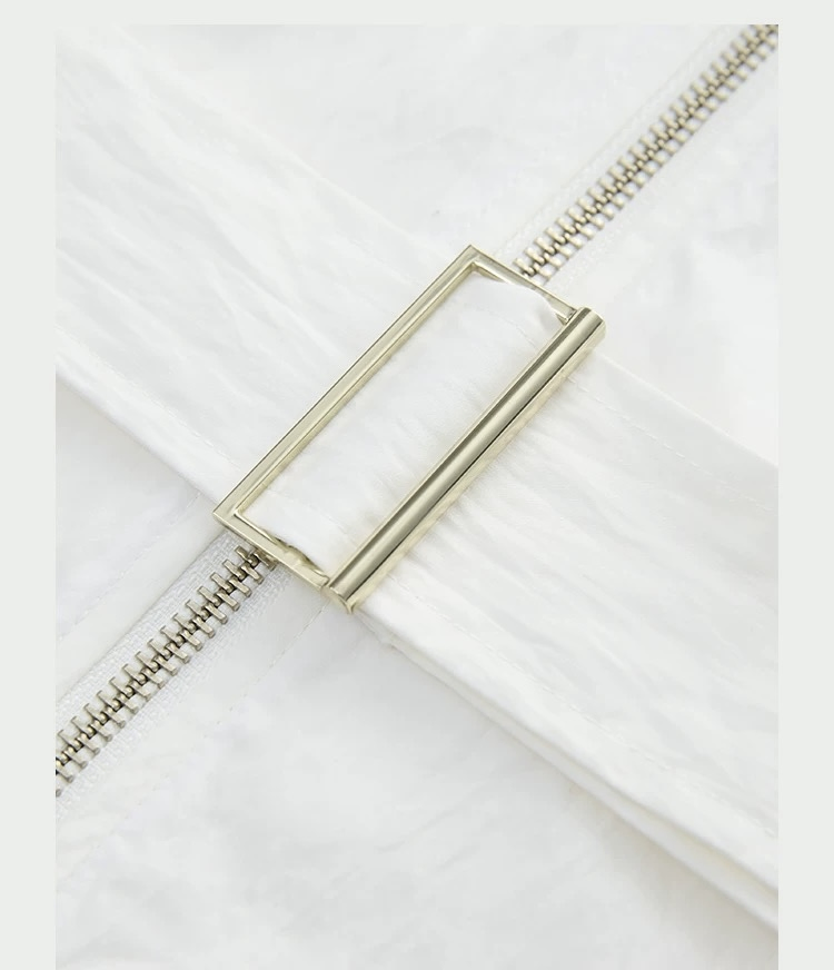 Luxury Women Shirt Dress Wholesale Customized Front Zipper Closure Waist Belt Detail Women Dress for Summer Wear