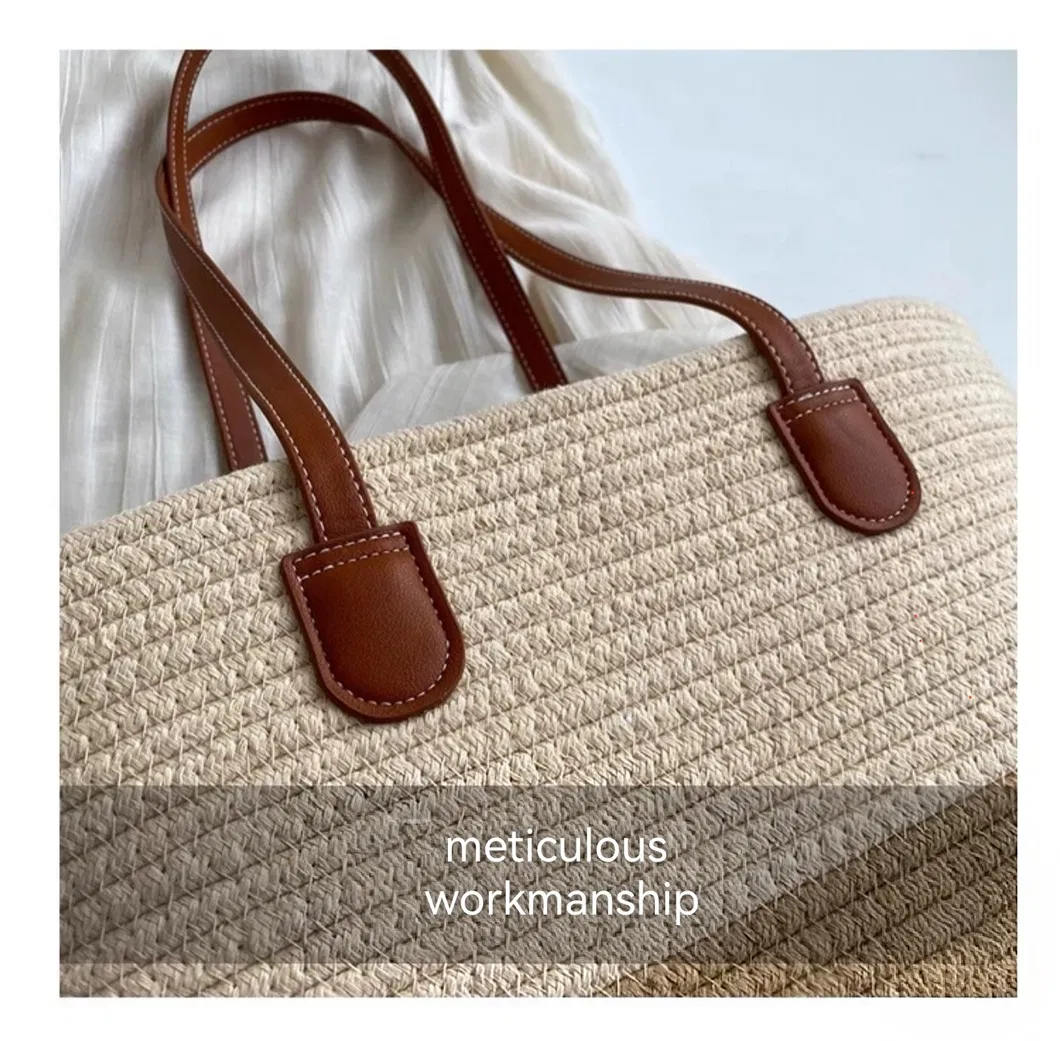 Woven Straw Handbag View 3