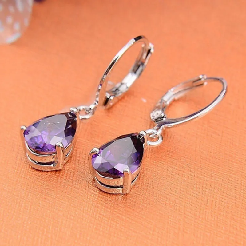 Pink Zircon Earrings