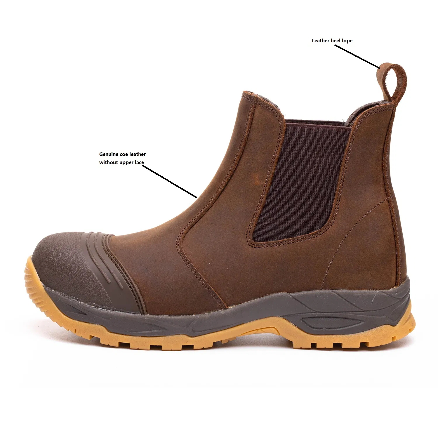 Work Footwear for Men Construction with Chelsea Style