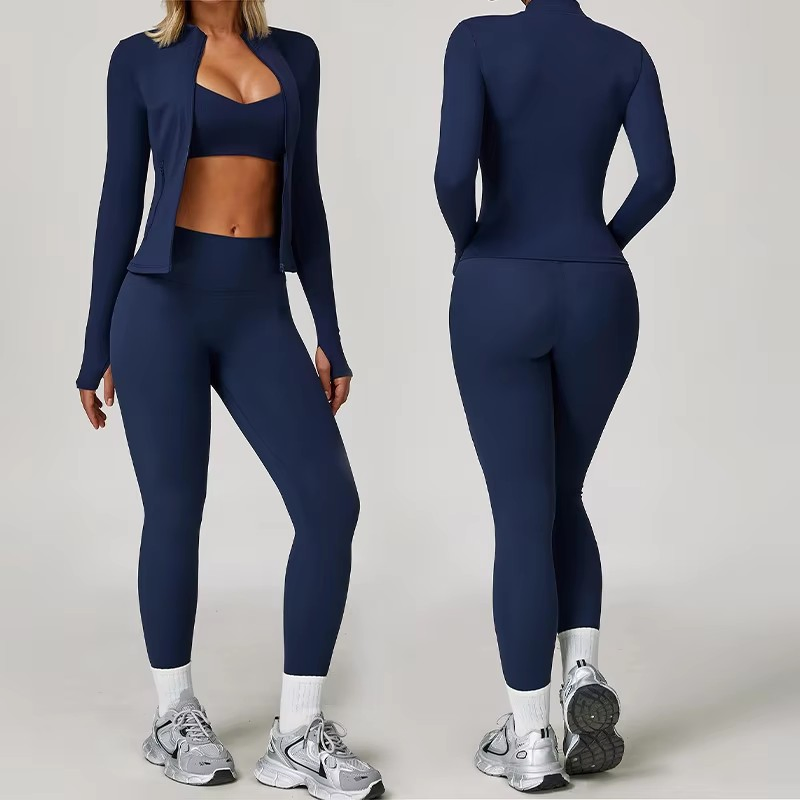 Active &amp; Athleisure Wear 5 Pieces Matching Set Yoga Fitness Gym Casual Sports Clothes for Women