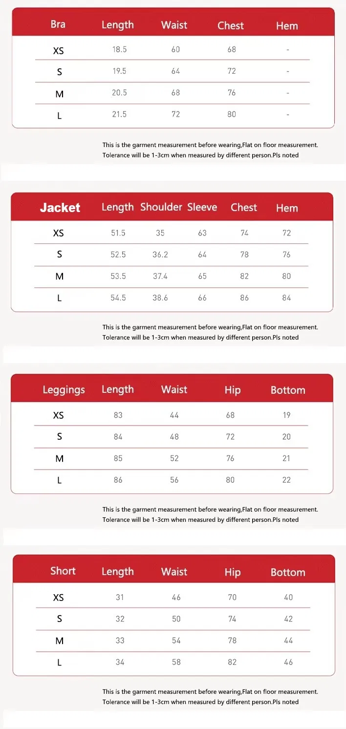 Size Chart Information