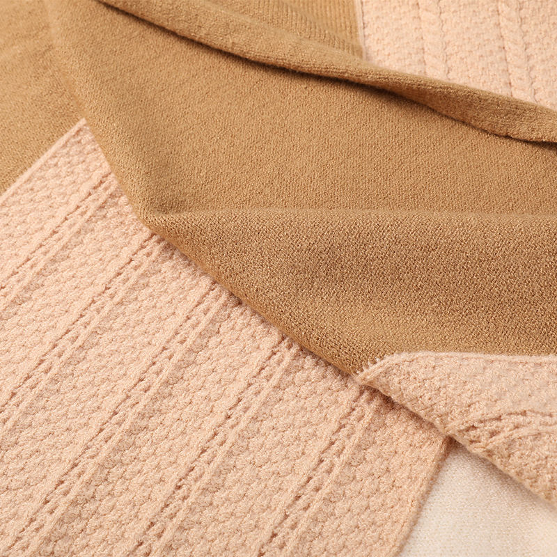 Personalized Warm Color Winter Unisex Scarf Knitted Scarves Warm Wool Poncho for Women Wrap Classical Style Shawl