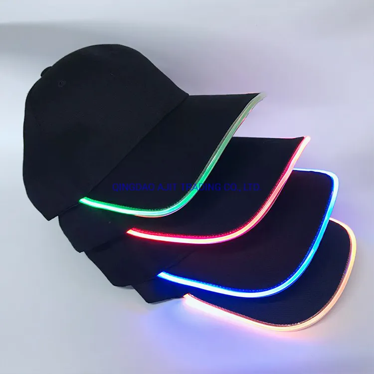 Hot Product Trim Cap LED Neon Color Hat LED Baseball Cap