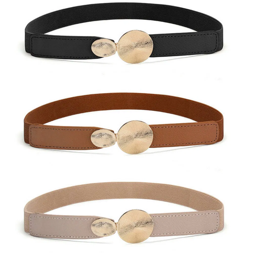 Fold Resistant Not Easily Cracked Lady PU Waist Belt for Workwear