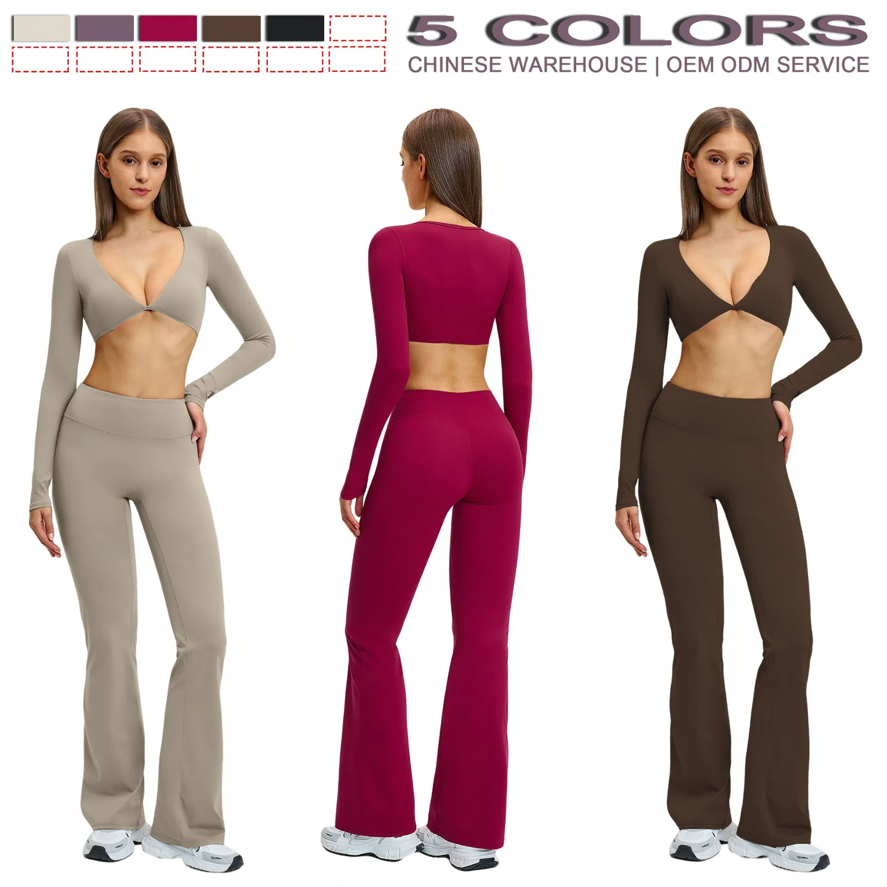Roupas De Treino Femininas Sport Wear Woman Fitness Gear Activewear Set Wholesale