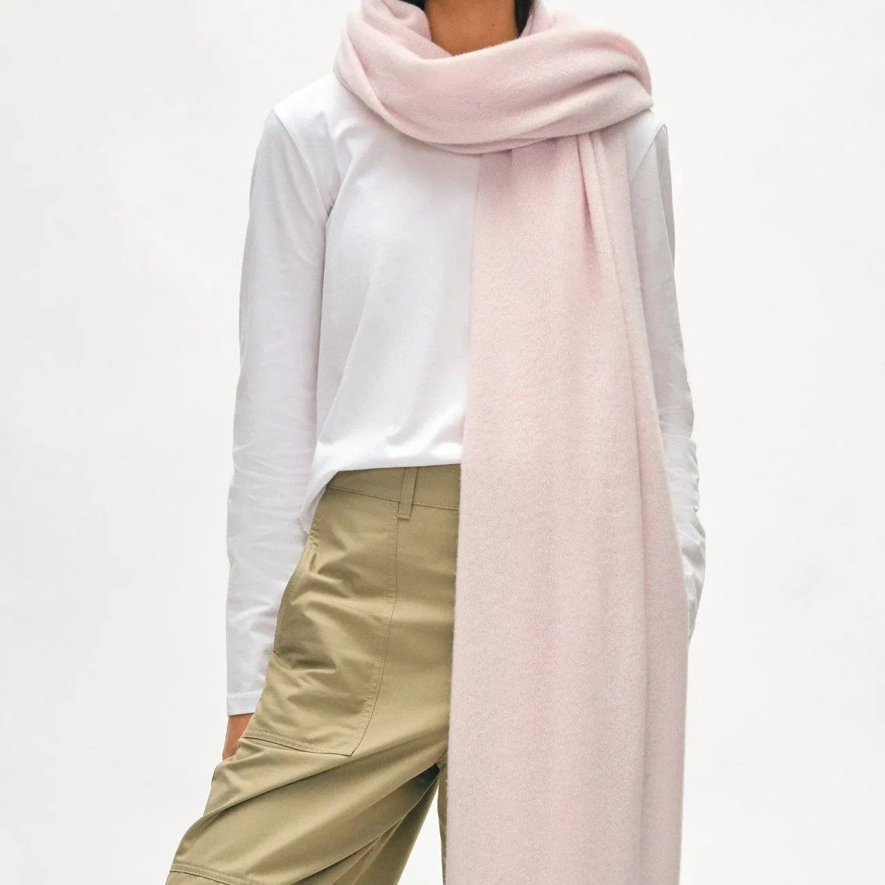 100% Cashmere Knitted Ladies &amp; Men Fashion Long Scarf Shawl