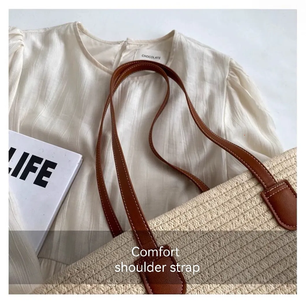 Woven Straw Handbag View 4