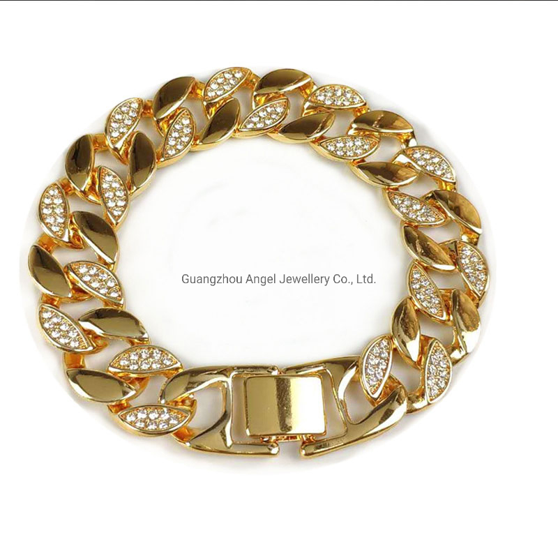 Factory Custom Jewellery Set 18K Gold 925 Sterling Silver or Brass Fashion Accessories Ring Bracelet Necklaces Hip Hop Cuban Link Jewelry for Men &amp; Women