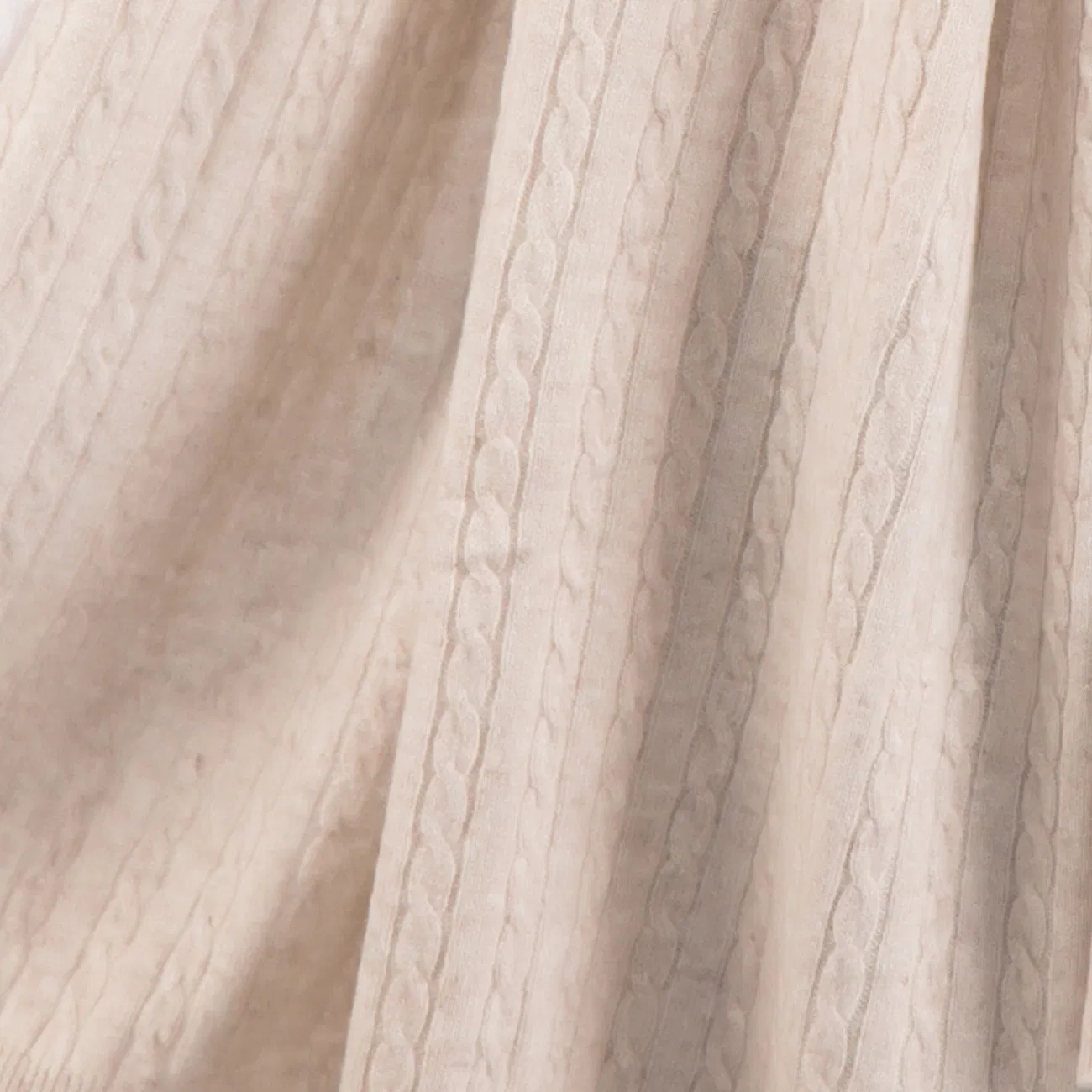 Women′ S Fashion Cable Knit Design Gorgeous 100% Cashmere Scarf Shawl