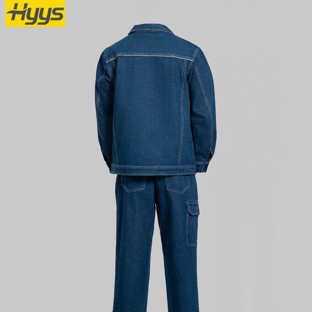 Durable Denim Porter Work Uniforms Comfortable Construction Workwear Overalls