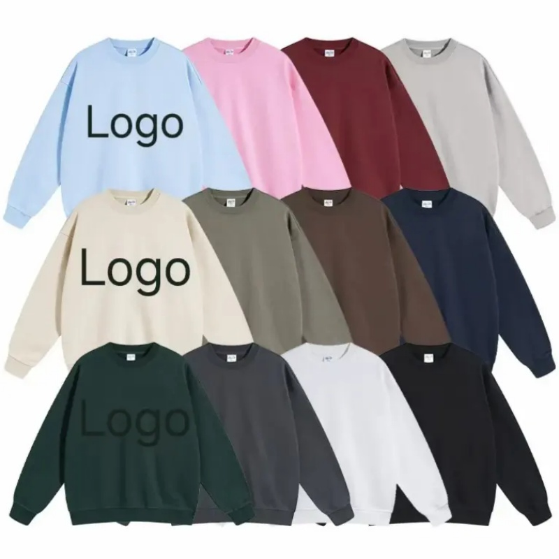 Custom Oversize Breathable Skin-Friendly Light Weight Sweatshirt Basic Puff Printing Hoodie