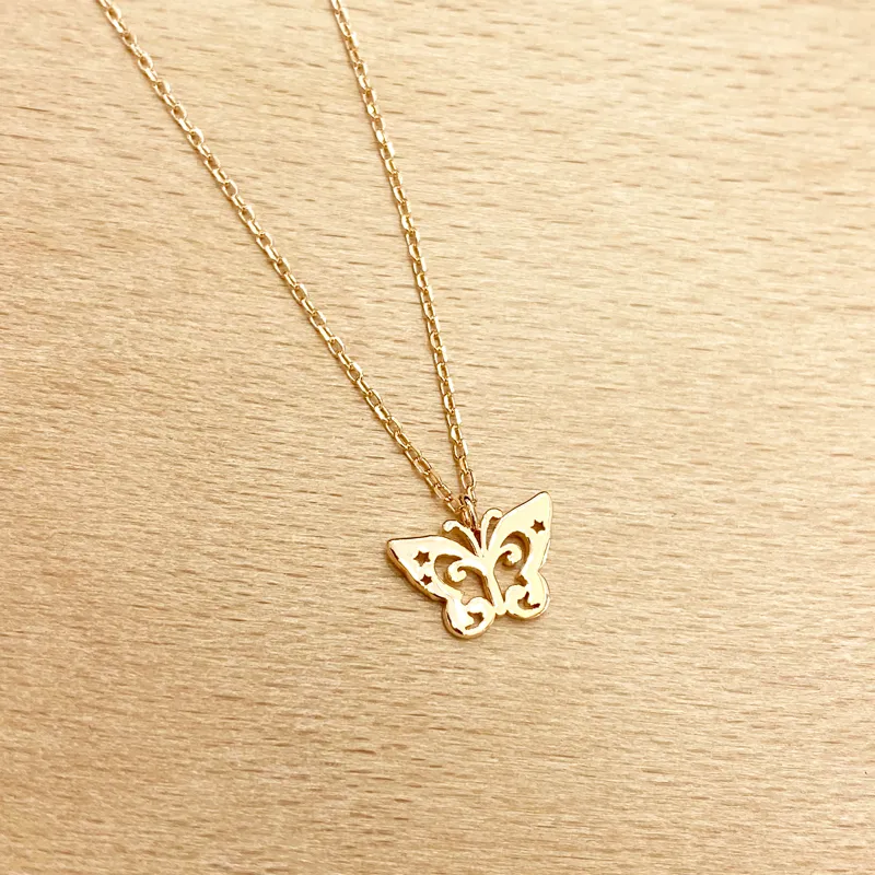 Butterfly Shaped Necklace View