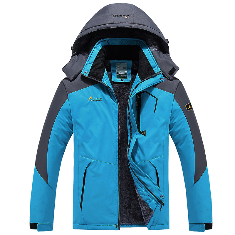 Unisex Fleece-Lined Outdoor Jacket - Stylish Outerwear for Hiking and Trekking