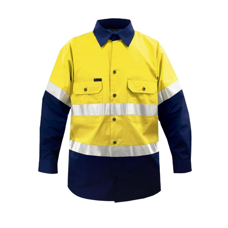 Summer Long Sleeve Denim Workwear Jacket and Pants Cowboy Reflective Strips Work Clothes Custom Uniforms for Construction