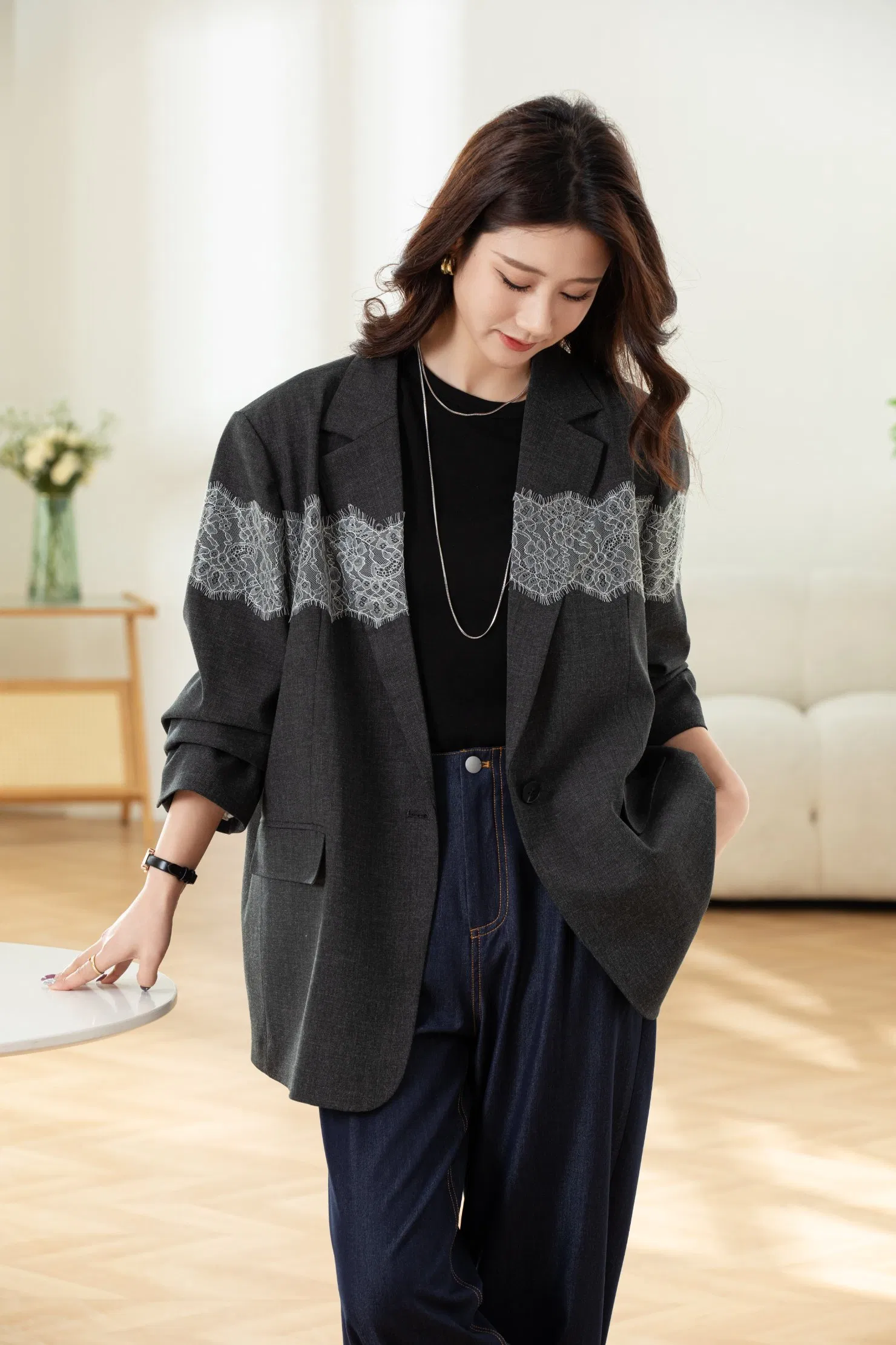 Premium Women's Casual Suit Blazer Outer Wear - Relaxed Fit