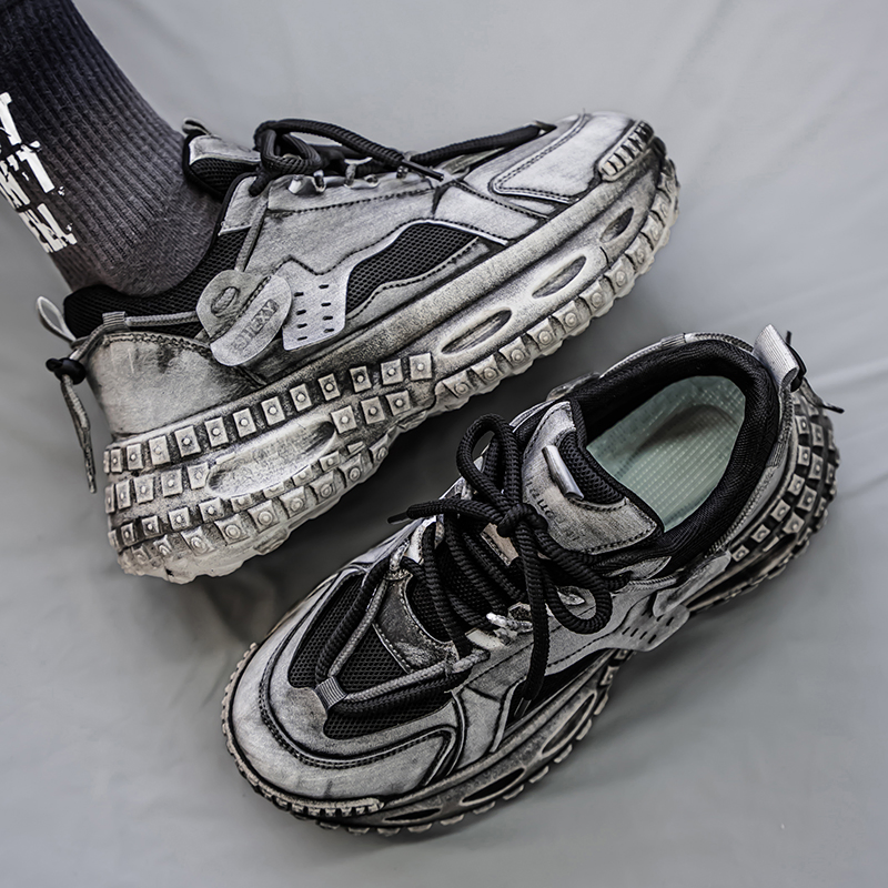 Trendy Chunky Designer Thick Sole Retro Style Sneakers Zapatillas Hombre Casual Shoes Fashion Male Tenis Sports Footwear for Men